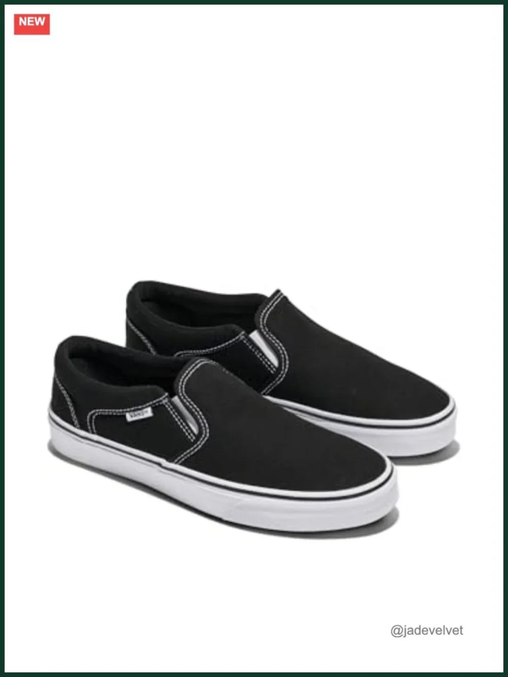 Canvas Slip-on Sneakers with Rubber Waffle Outsole for Casual Wear
